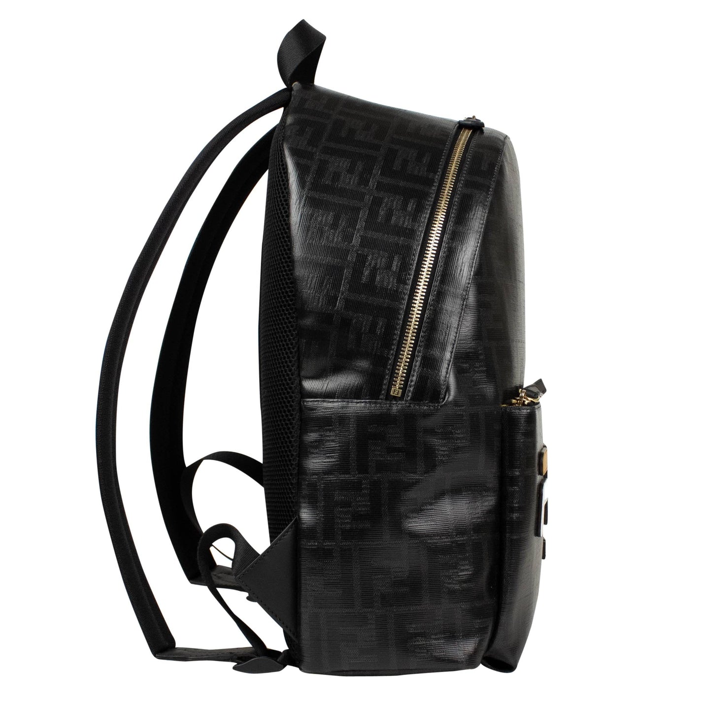 Fendi Mania Coated Canvas Backpack - Gray