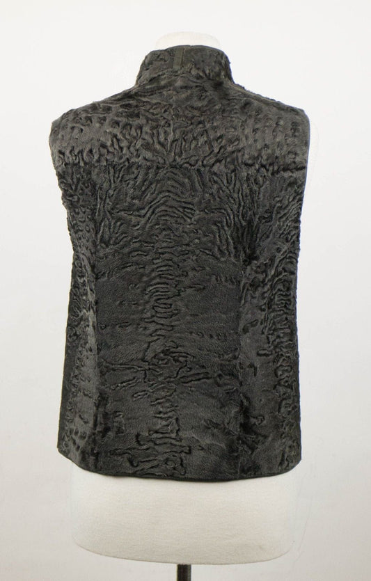 Brunello Cucinelli Women's Green Astrakhan Fur Jacket Vest Size 6/42 $16465