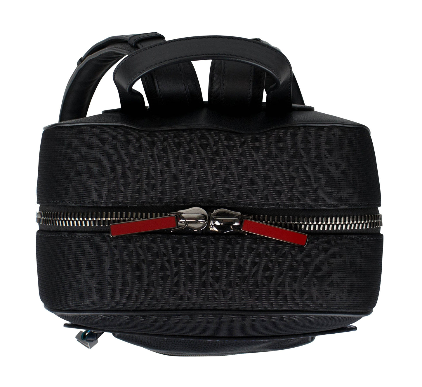 Aliosha Leather & Canvas Backpack Bag - Black