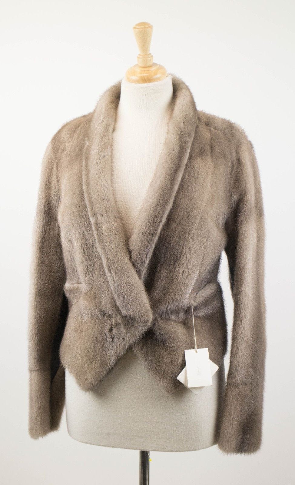 Brunello Cucinelli Woman's Gray Mink Fur Jacket Size 6/42 $24915