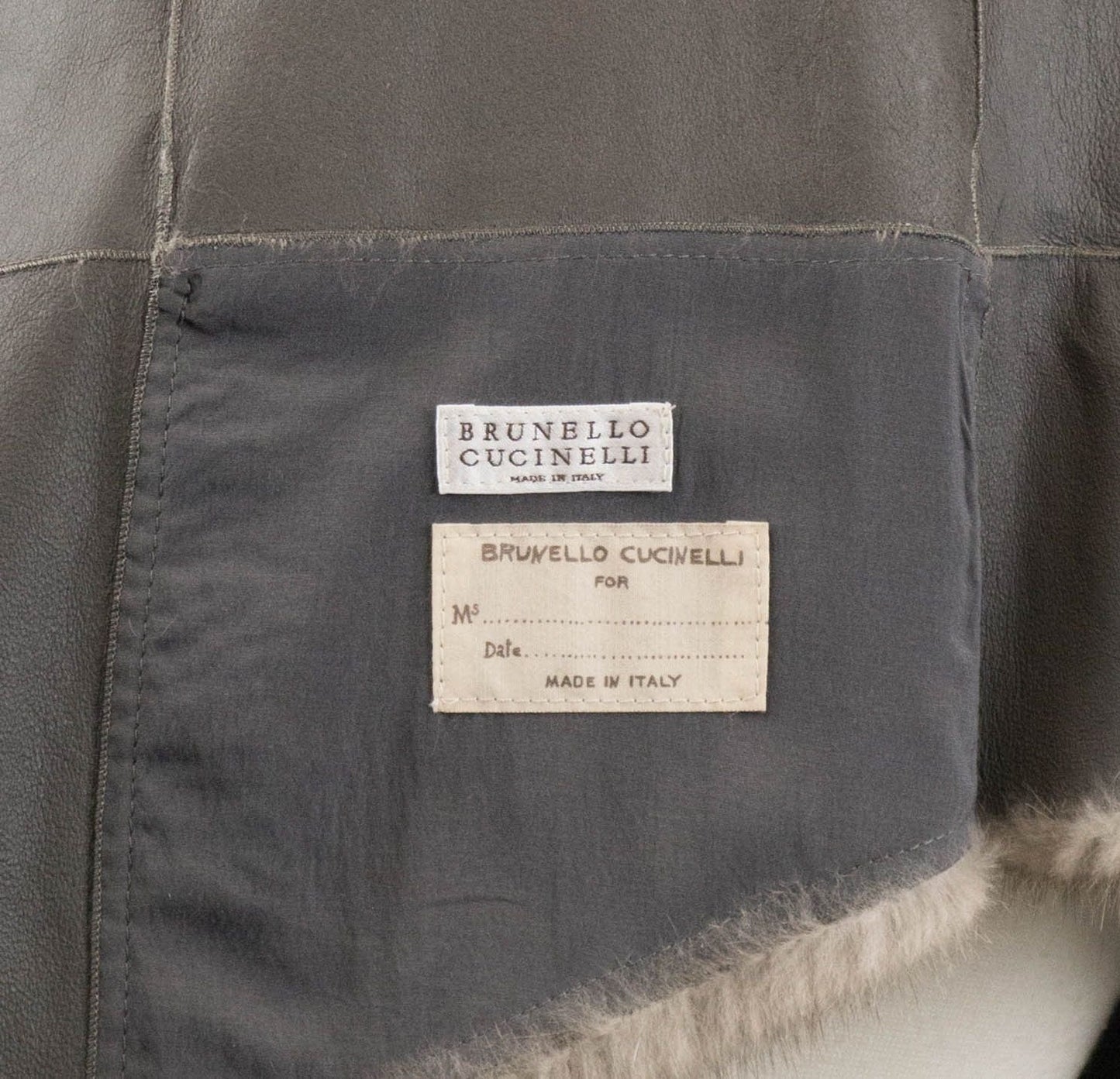Brunello Cucinelli Woman's Gray Mink Fur Jacket Size 6/42 $24915
