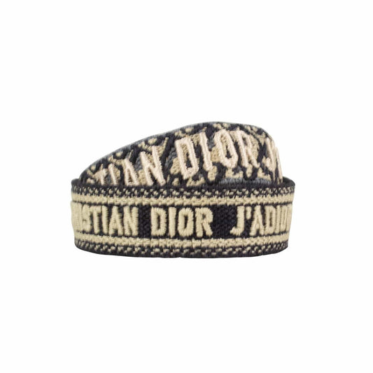 Textile Woven J'Adior Friendship Bracelet Set - Navy