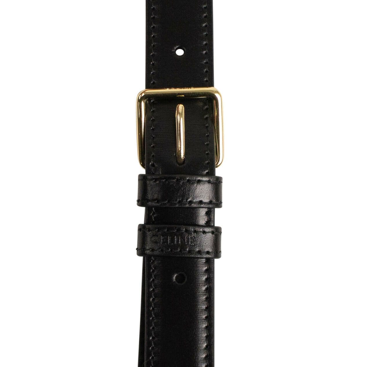 Calfskin Leather Medium Triomphe Cross Body Bag - Black