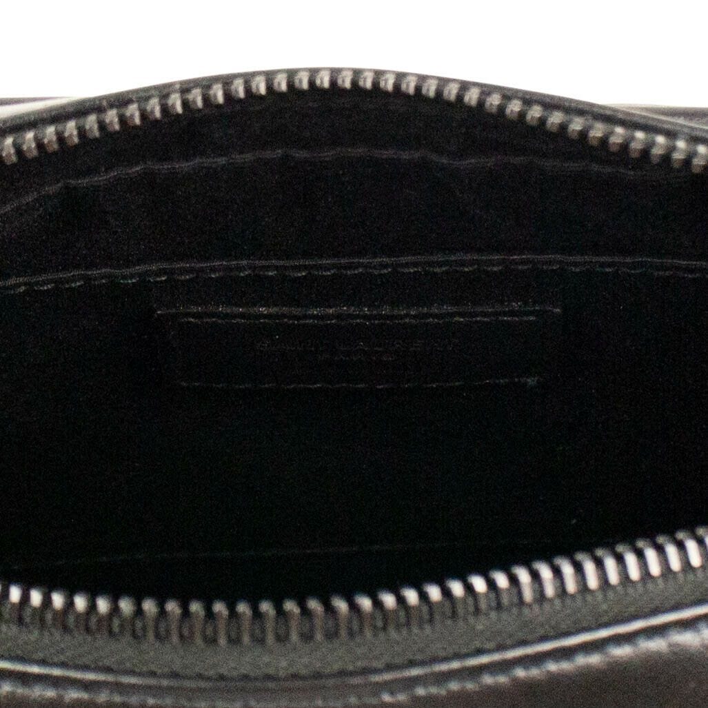 Lou Quilted Leather Camera Handbag - Black