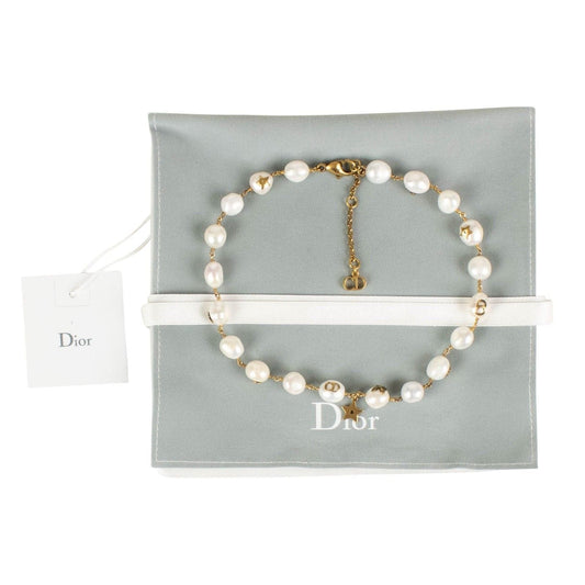 Antique Gold And Mother Of Pearl Choker Necklace