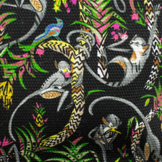Aliosha Canvas & Leather Loubi Jungle Backpack Bag - Multi