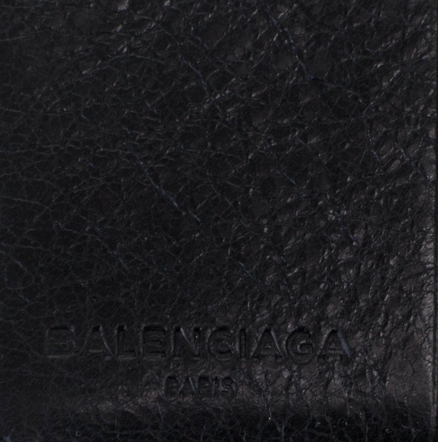 Black Leather Classic Bizar Zip Around Bi-Fold Wallet