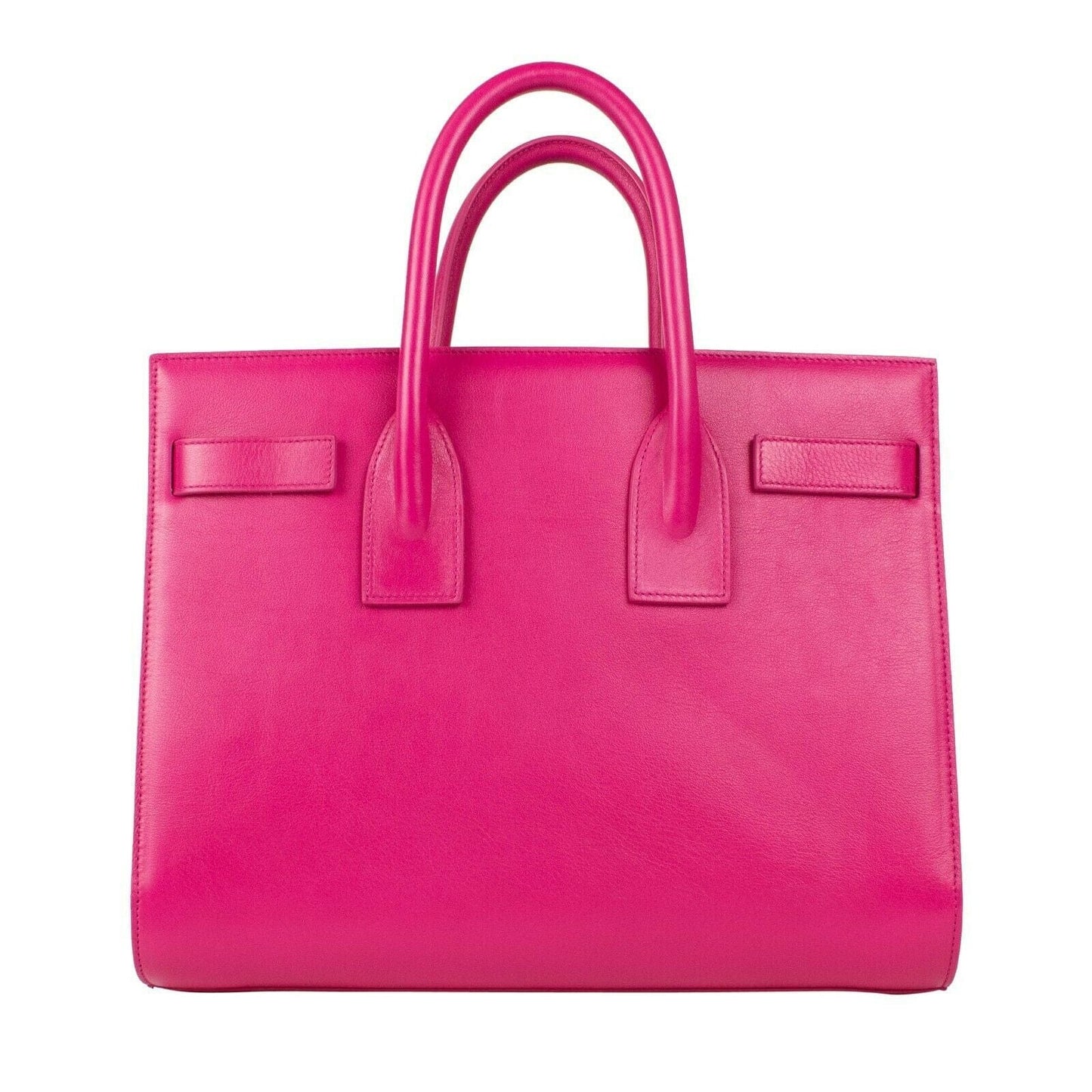Large Sac De Jour Leather Handbag - Fuchsia