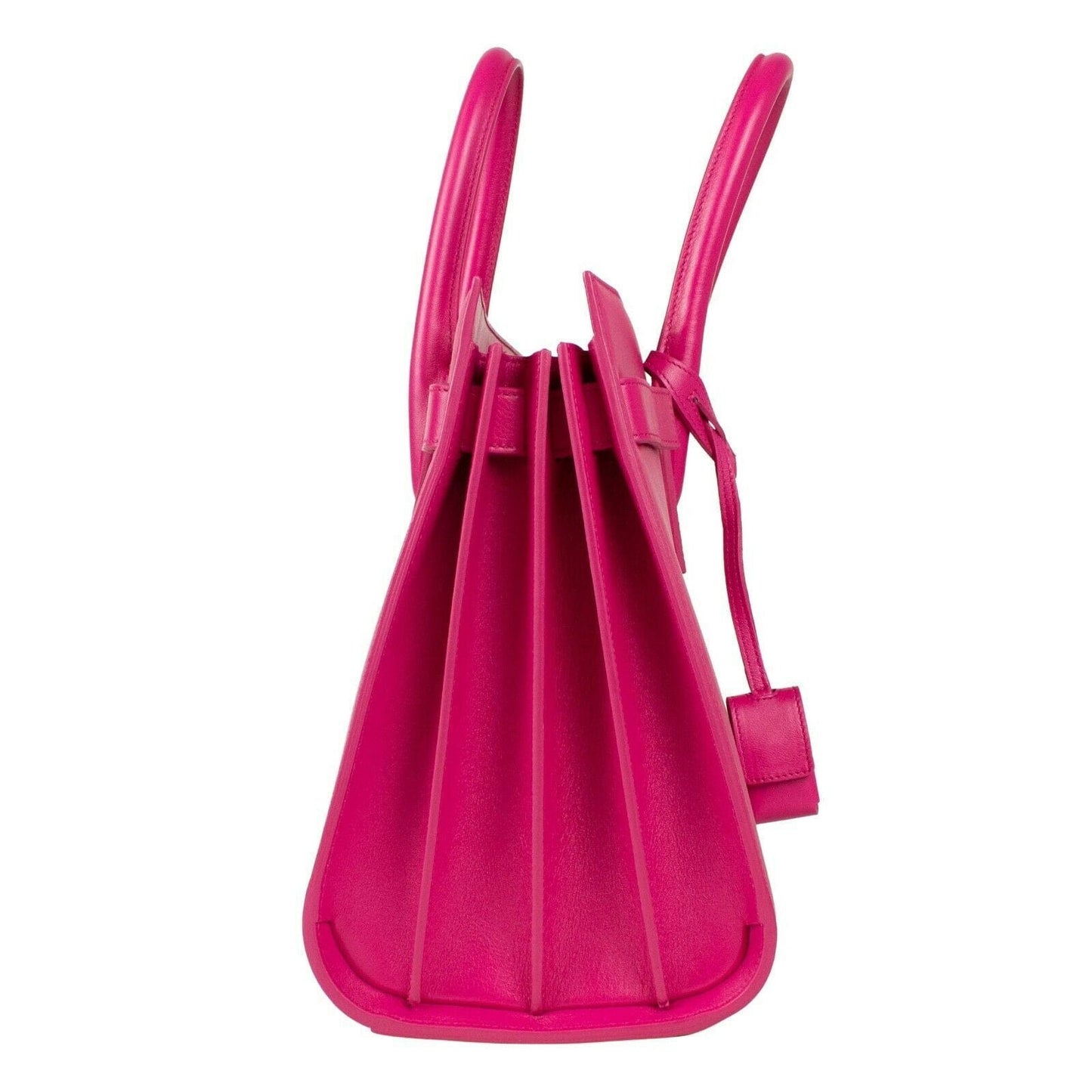 Large Sac De Jour Leather Handbag - Fuchsia