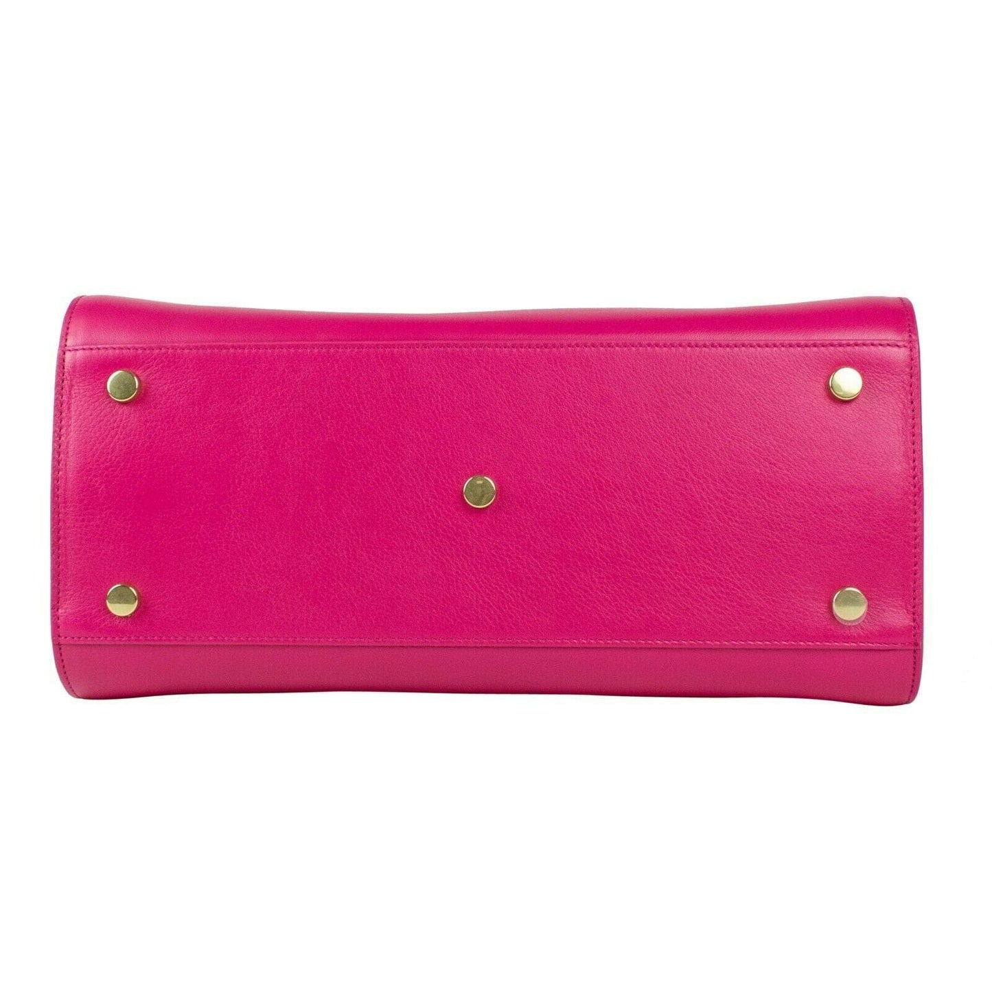 Large Sac De Jour Leather Handbag - Fuchsia