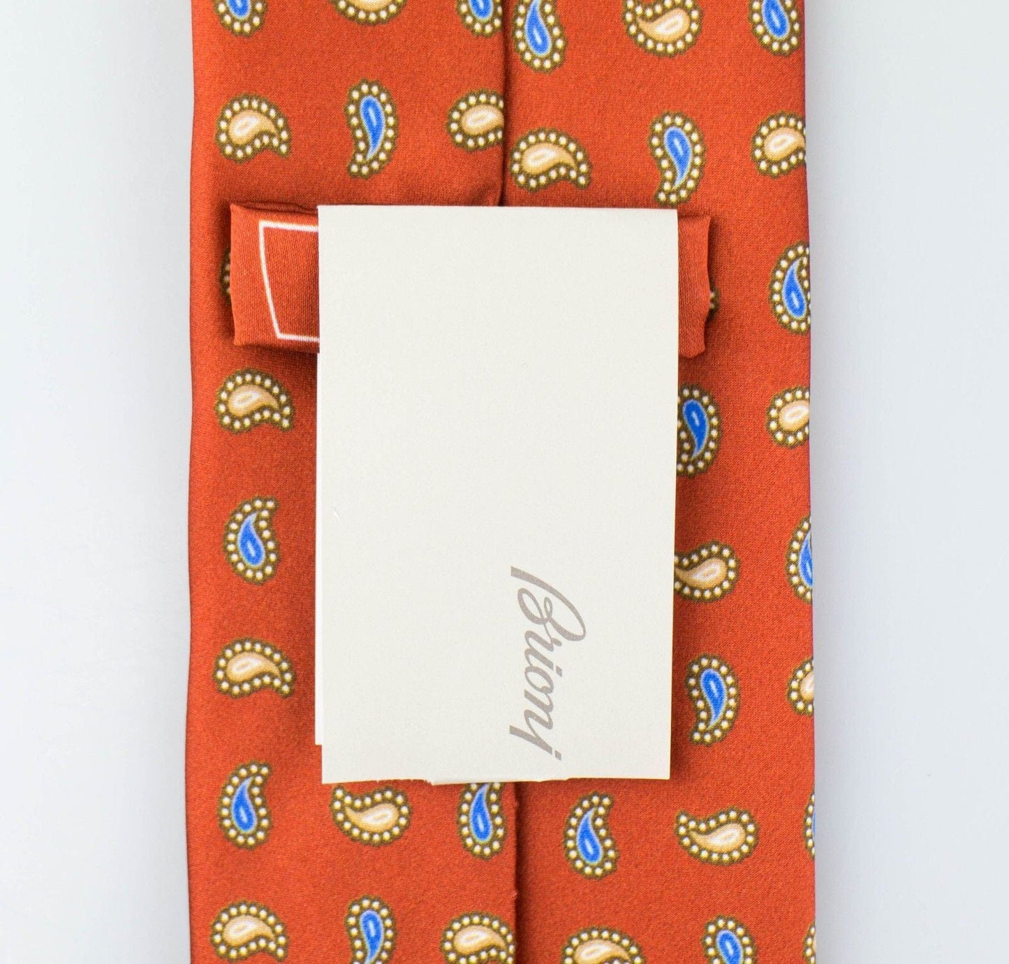 Brown With Paisley Pattern 100% Silk Neck Tie