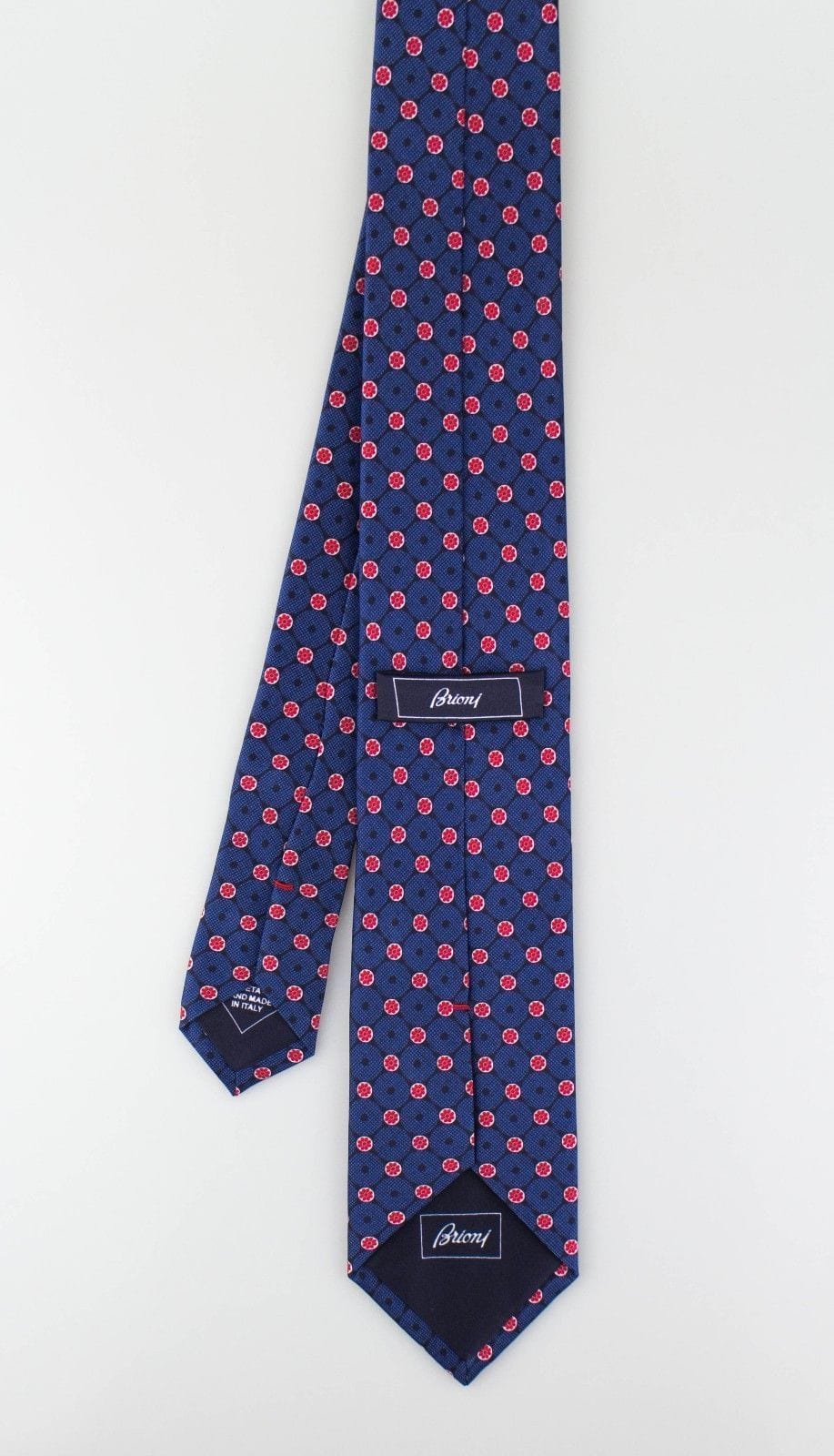 Blue With Floral Pattern 100% Silk Neck Tie
