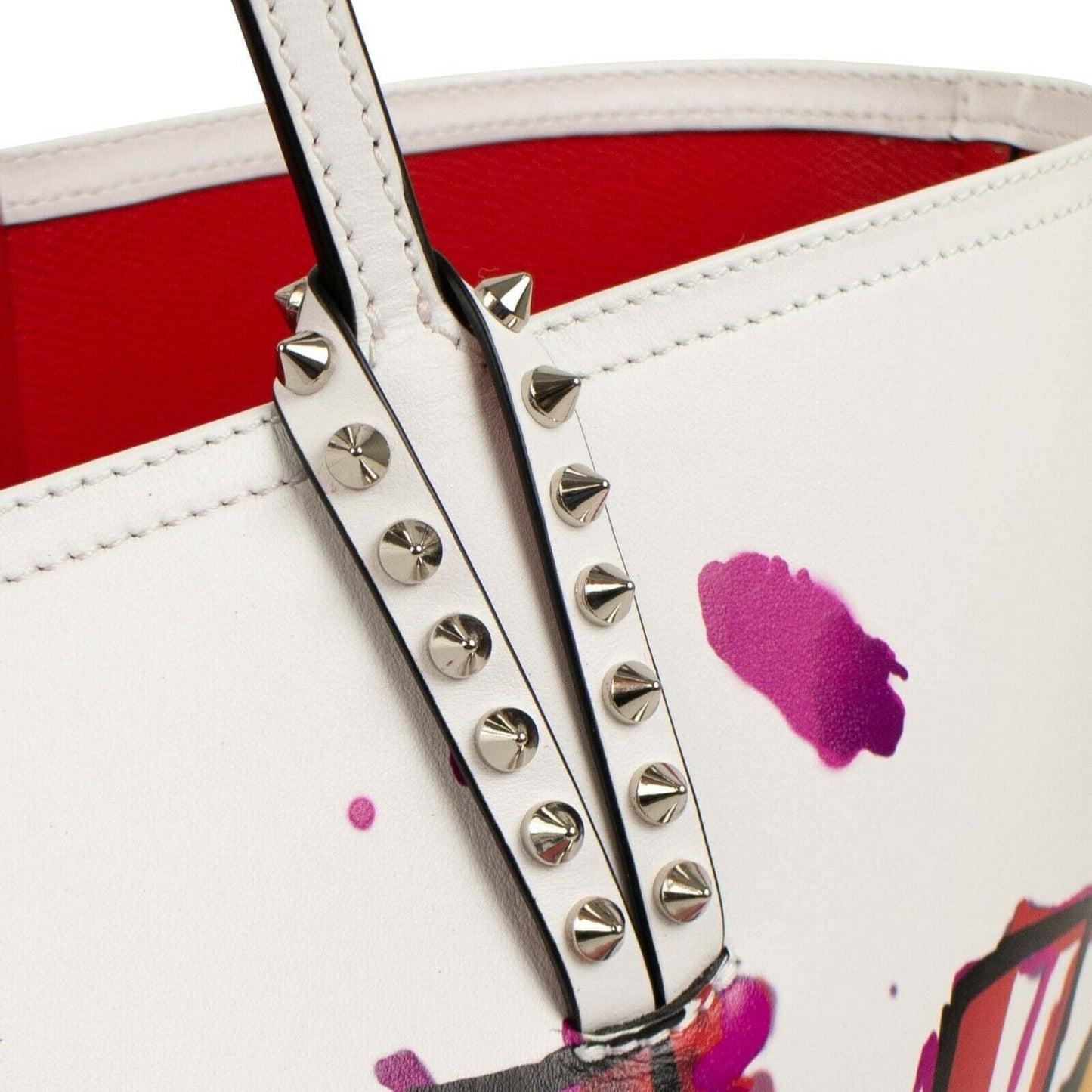 Cabata Calf Paris Love Tote Handbag - White