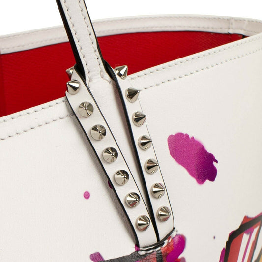Cabata Calf Paris Love Tote Handbag - White