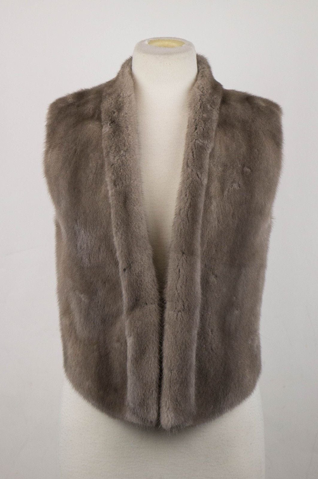 Brunello Cucinelli Women's Gray Mink Fur Jacket Vest Size 6/42 $18495