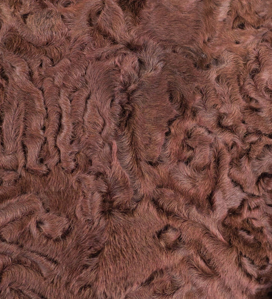 Brunello Cucinelli Bole Brown Astrakhan Fur Biker Jacket Size 6/42 $18495