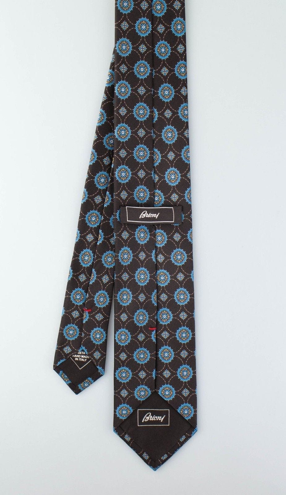 Brown With Floral Pattern 100% Silk Neck Tie