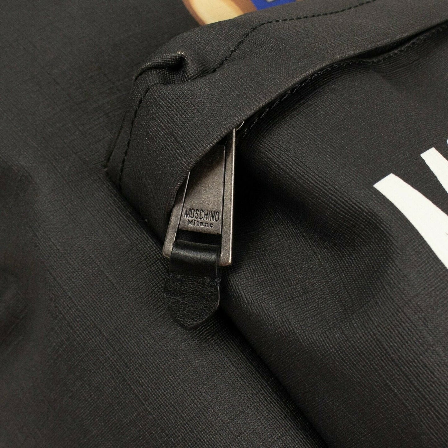 Bear Transformer Faux Leather Backpack - Black