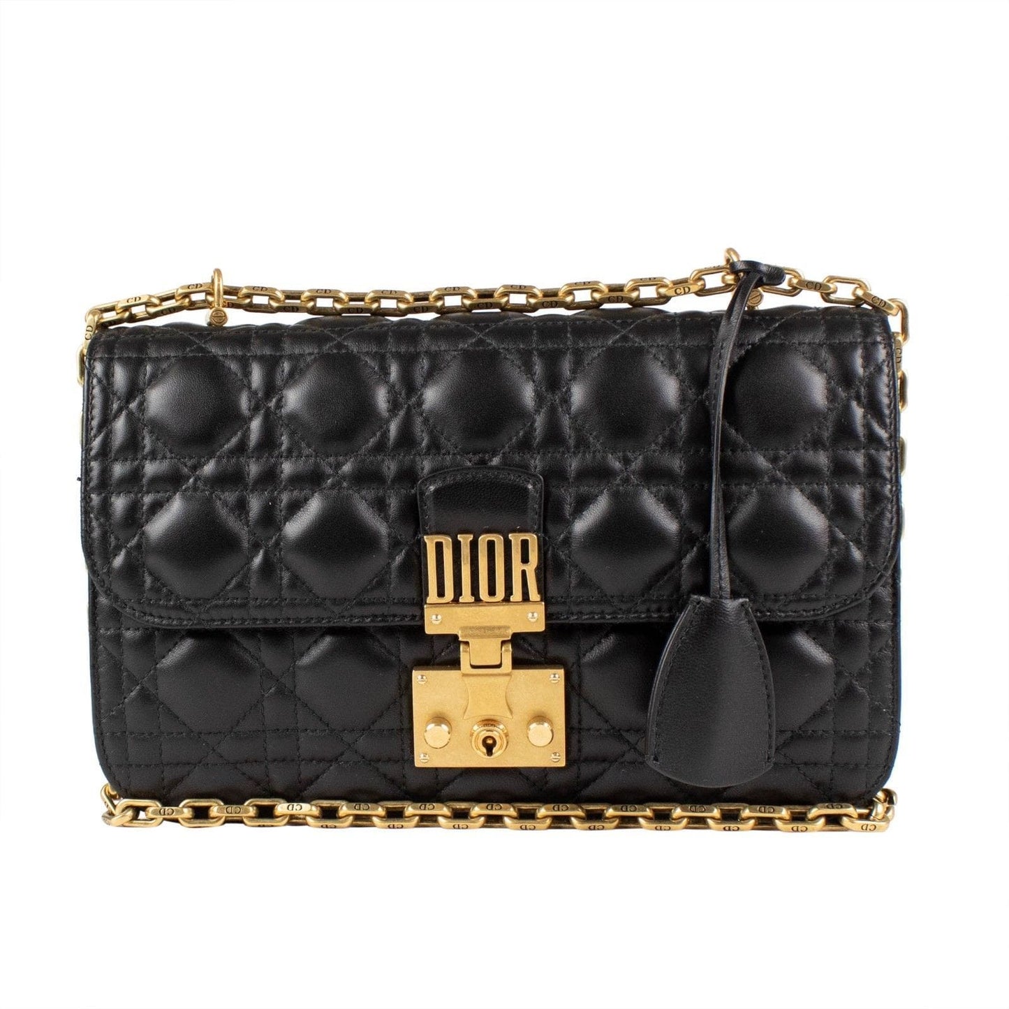 Black Dioraddict Quilted Lambskin Hand Bag