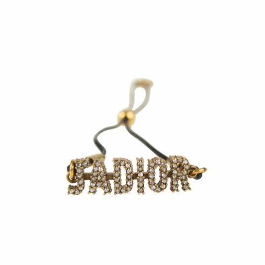Antique Gold Metal 'J'Adior' Thin Bracelet