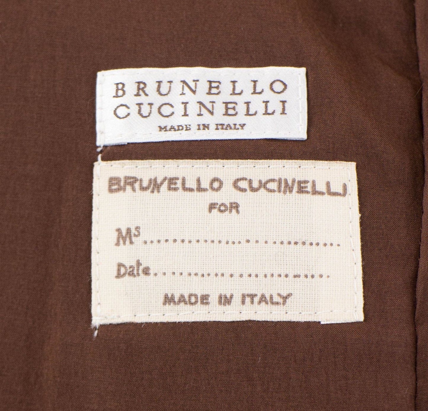 Brunello Cucinelli Women's Brown Leather Jacket W/ Fur Vest Size 6/42 $5445