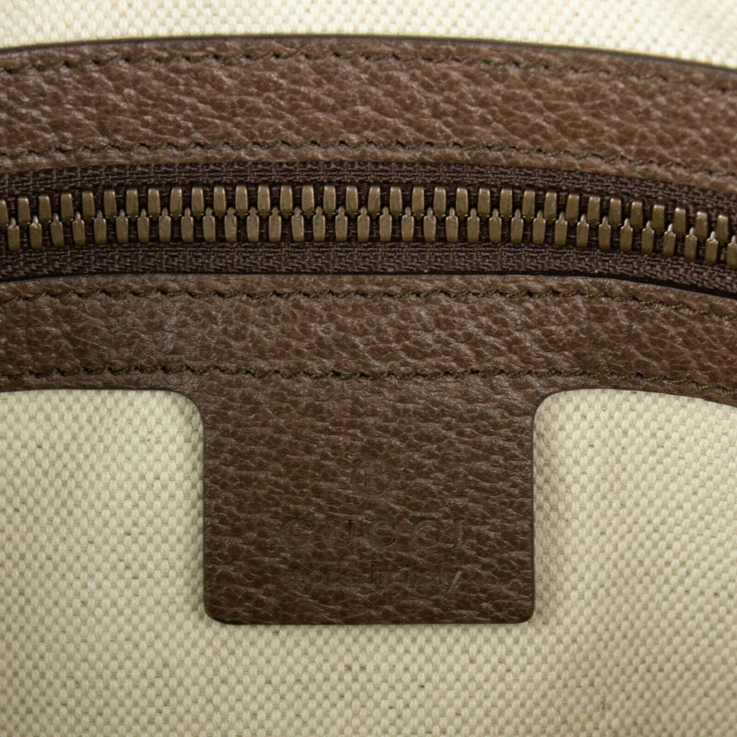 Canvas Ophidia GG Small Crossbody Messenger Bag - Brown