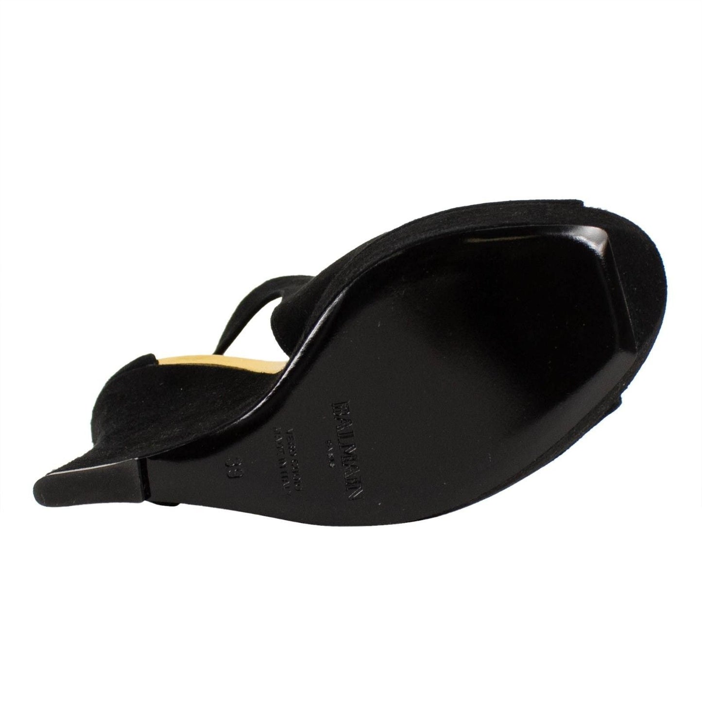 Amaya Suede Cutout Platform Wedges - Black