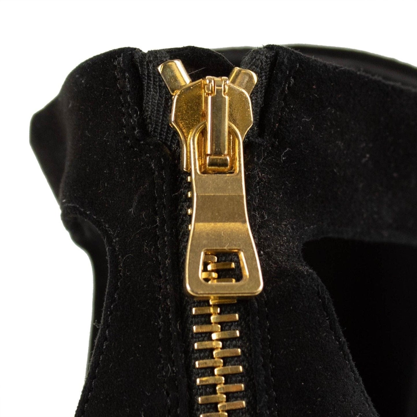 Amaya Suede Cutout Platform Wedges - Black