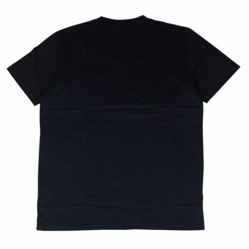 Bee Logo V-Neck Cotton T-Shirt - Navy