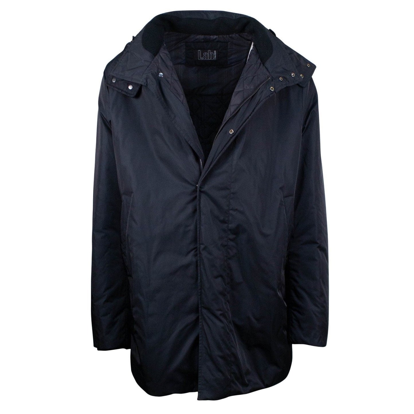 Black Hooded Parka Coat