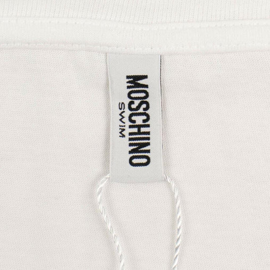 Lifeguard Bear Graphic Short Sleeve Midi Dress - White