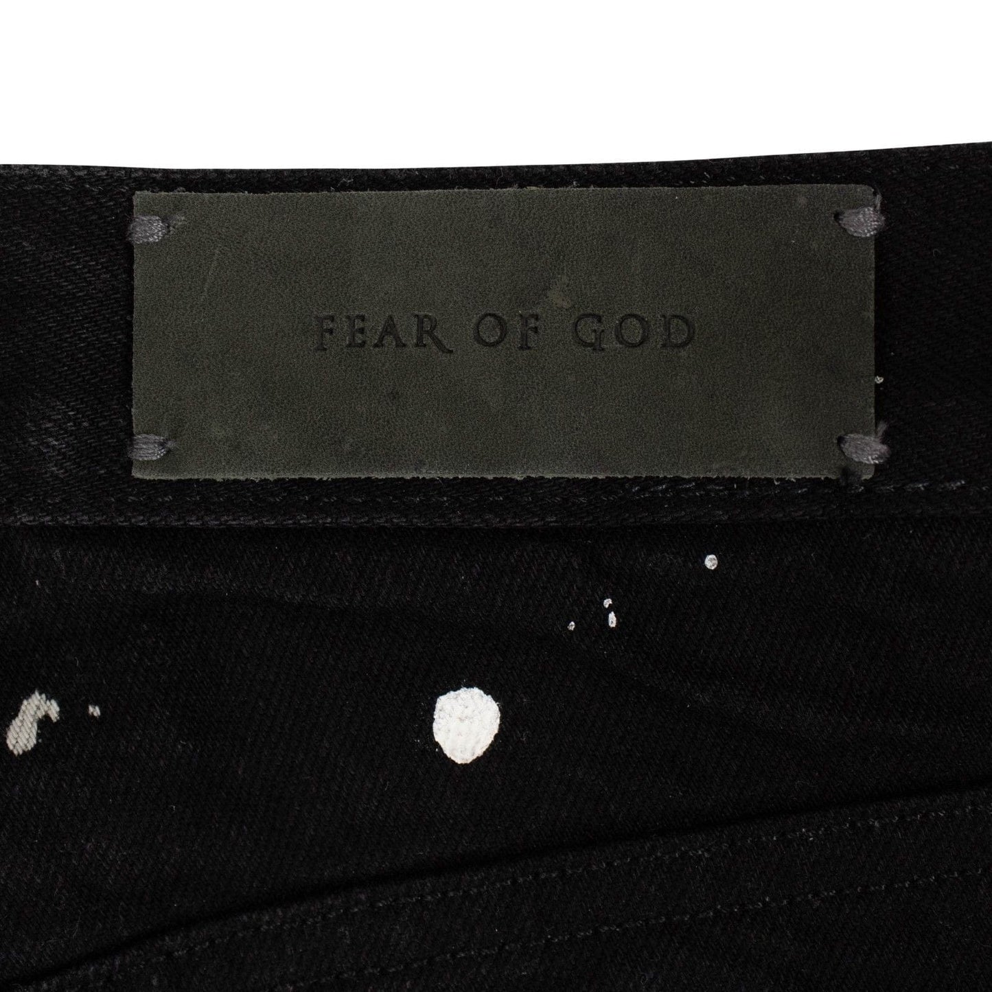 Black Selvedge Denim Painters Jeans