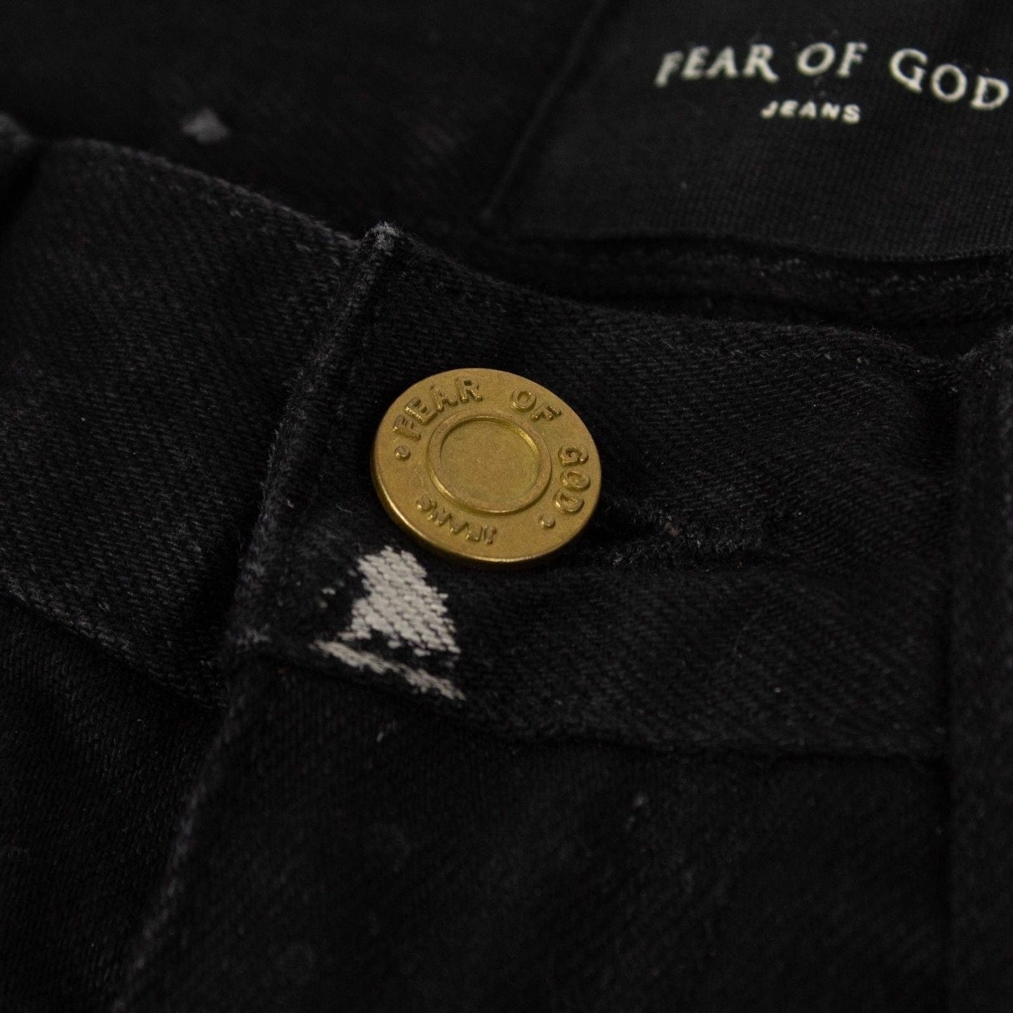 Black Selvedge Denim Painters Jeans