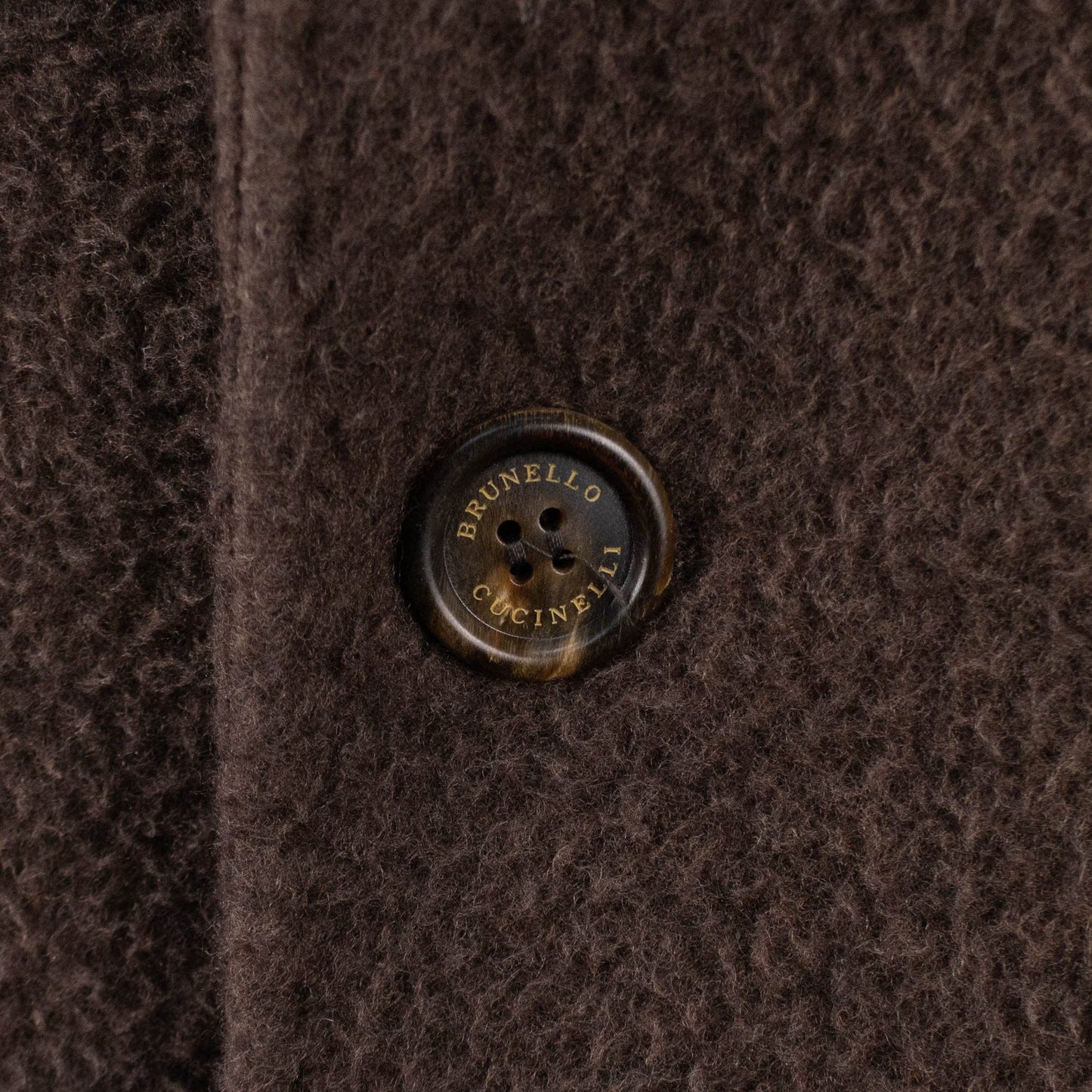 Brown Wool Blend Overcoat