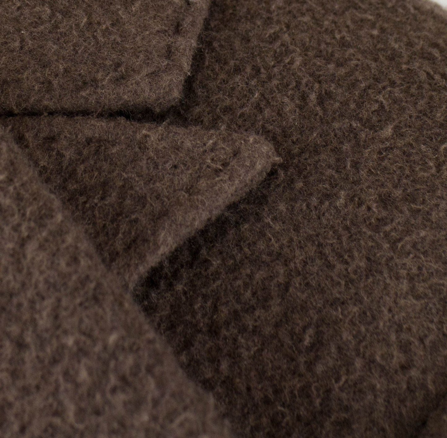 Brown Wool Blend Overcoat