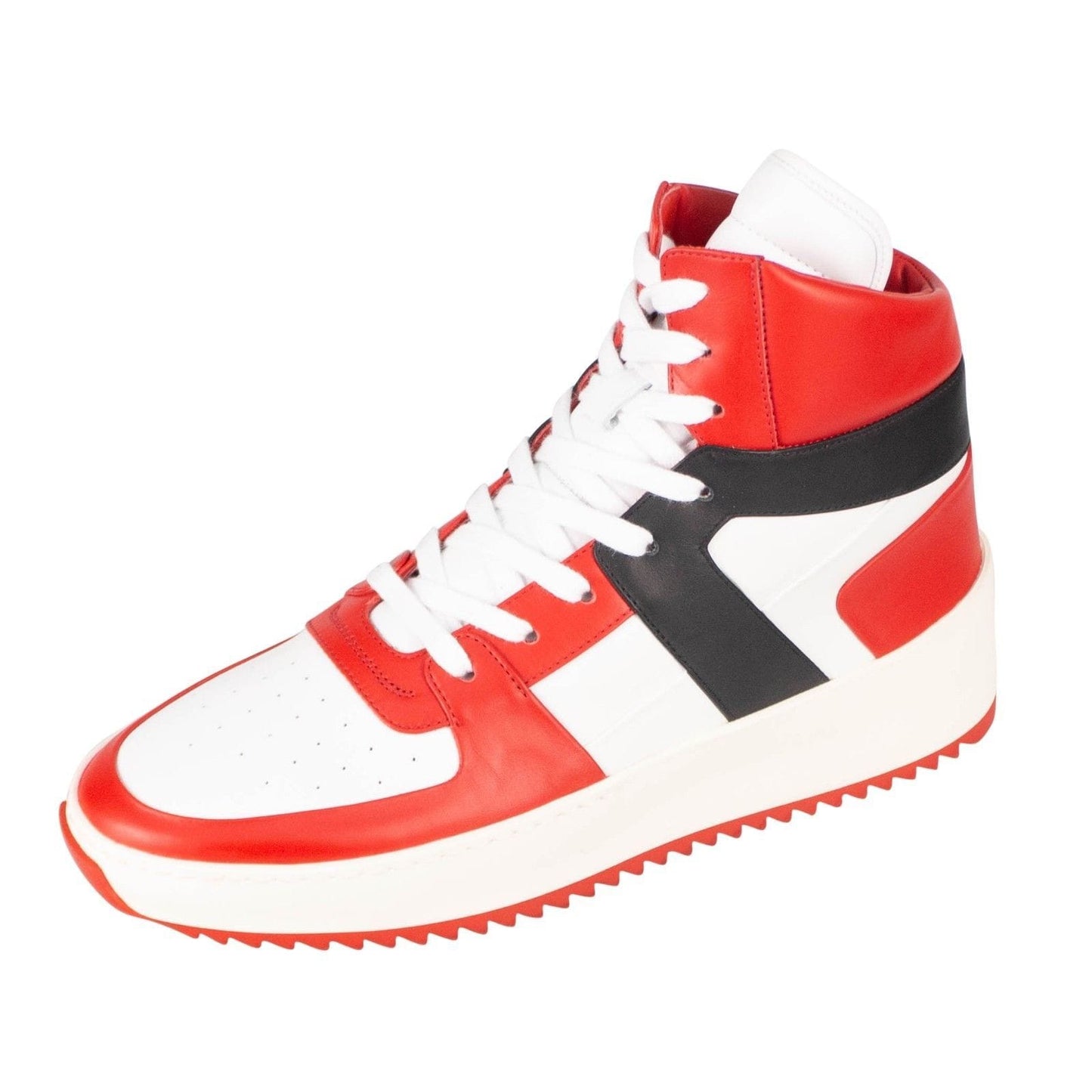 Varsity Red/White Basketball High-Top Sneakers