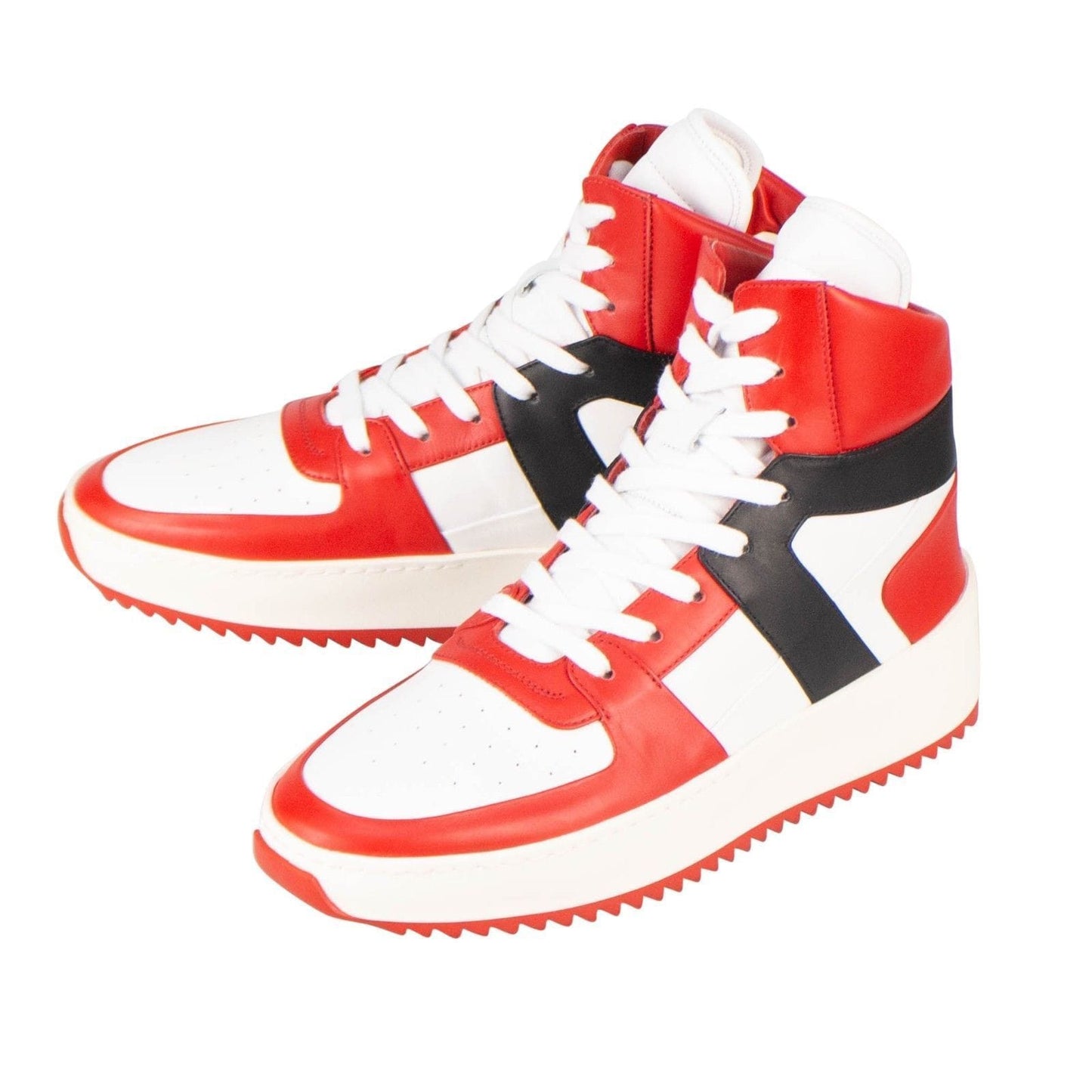 Varsity Red/White Basketball High-Top Sneakers
