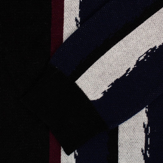 Woodstock Crew Sweater - Black / Red