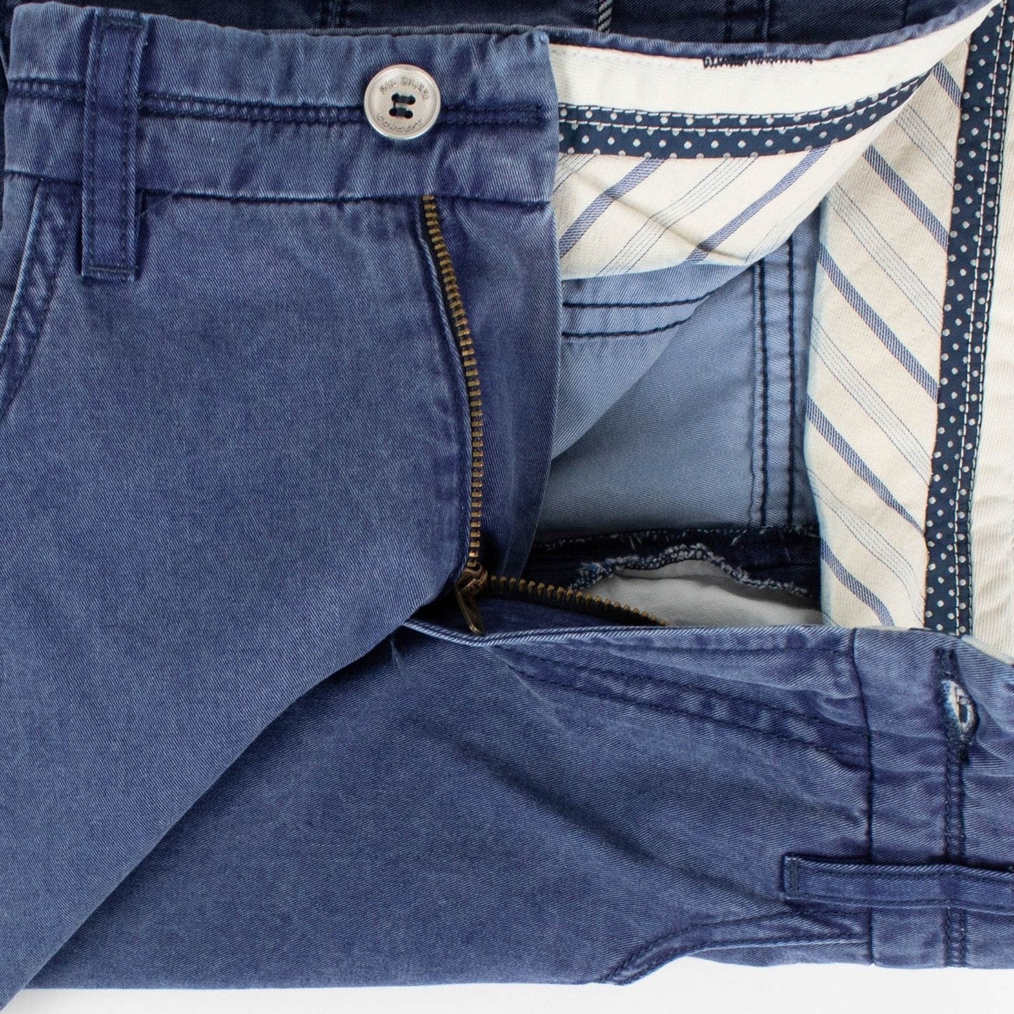 Blue Faded Denim Cotton Jeans