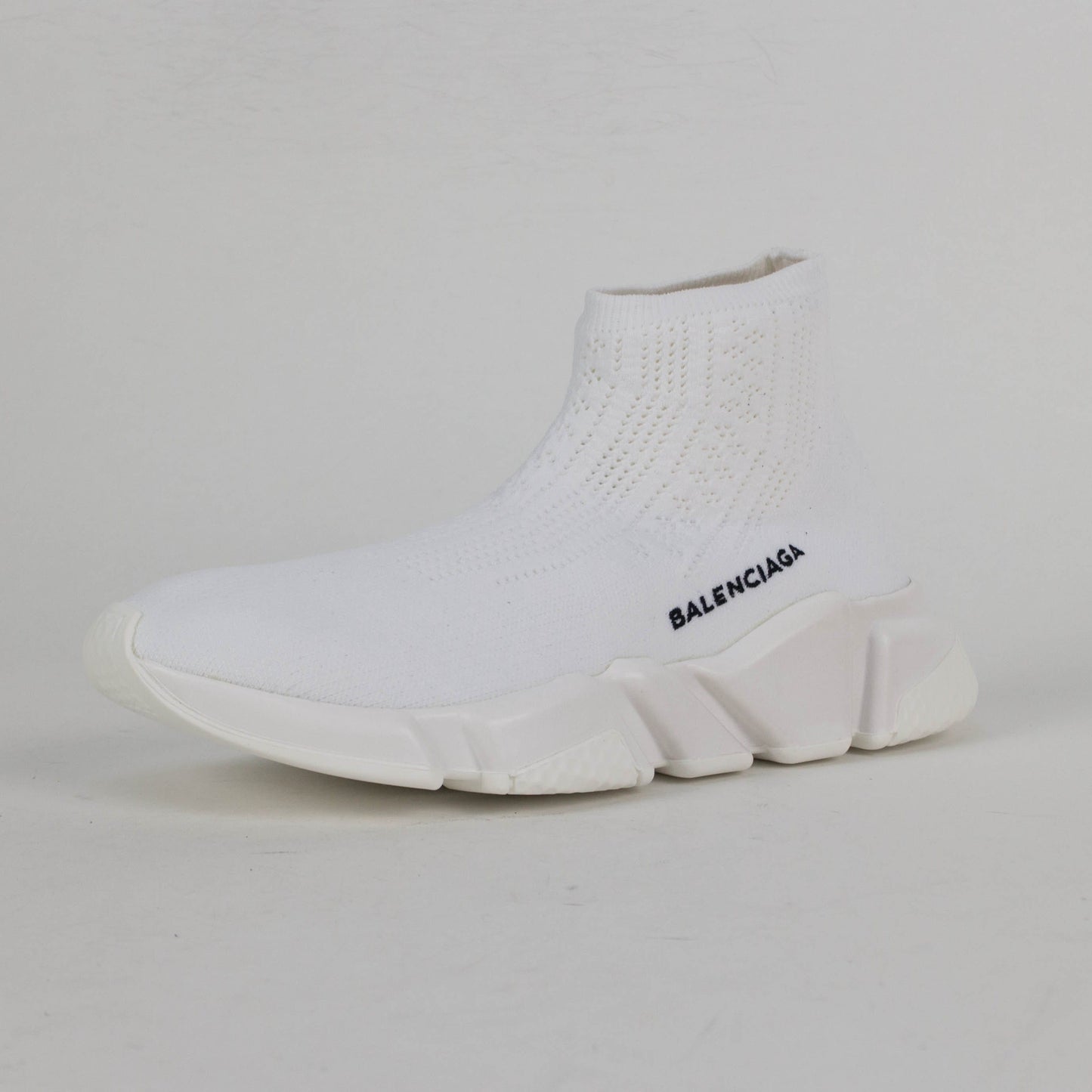 White Hi-Top 'Speed Trainers' Sneakers
