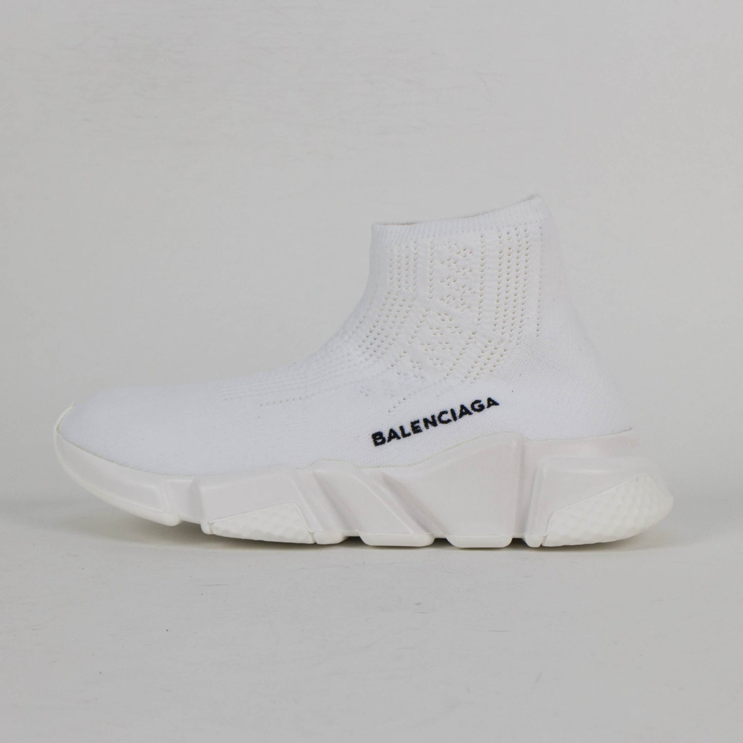 White Hi-Top 'Speed Trainers' Sneakers