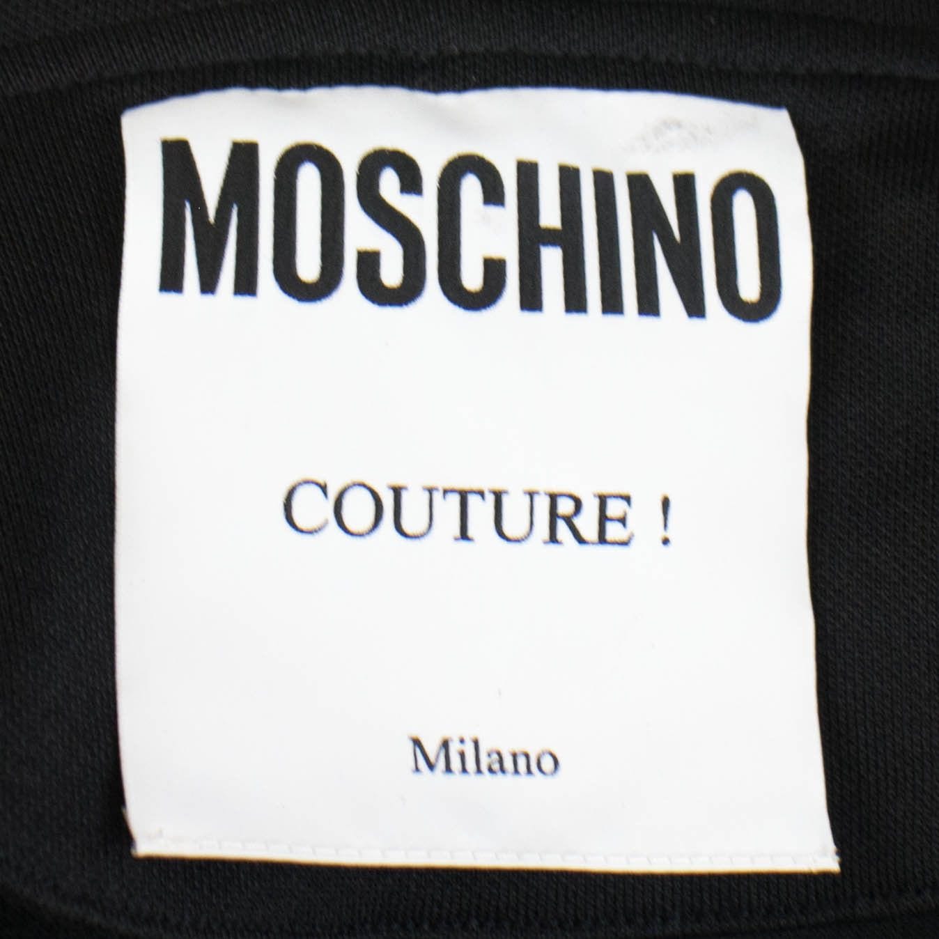 Moschino x Jeremy Scott Sleeveless Front Zip Hooded Dress - Black / Red