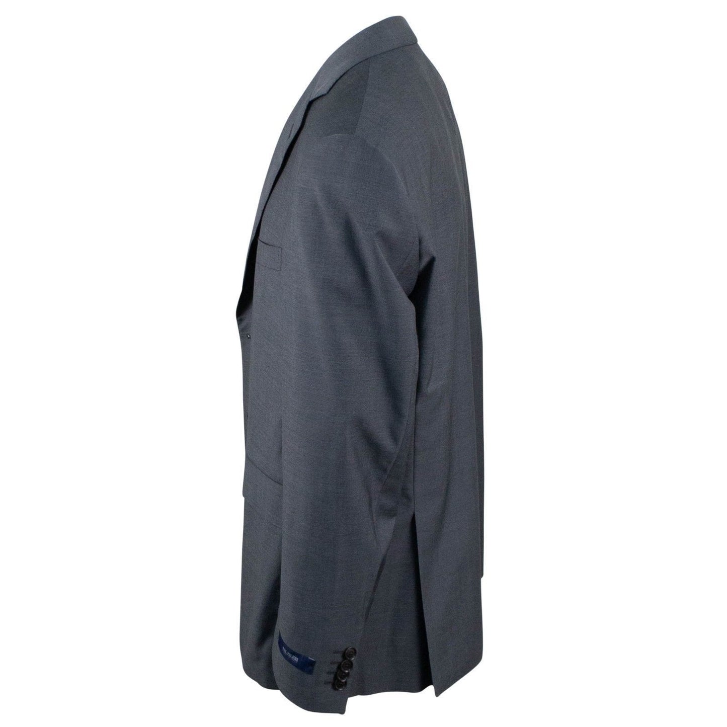 Wool Blend Two Button Solid Suit - Gray