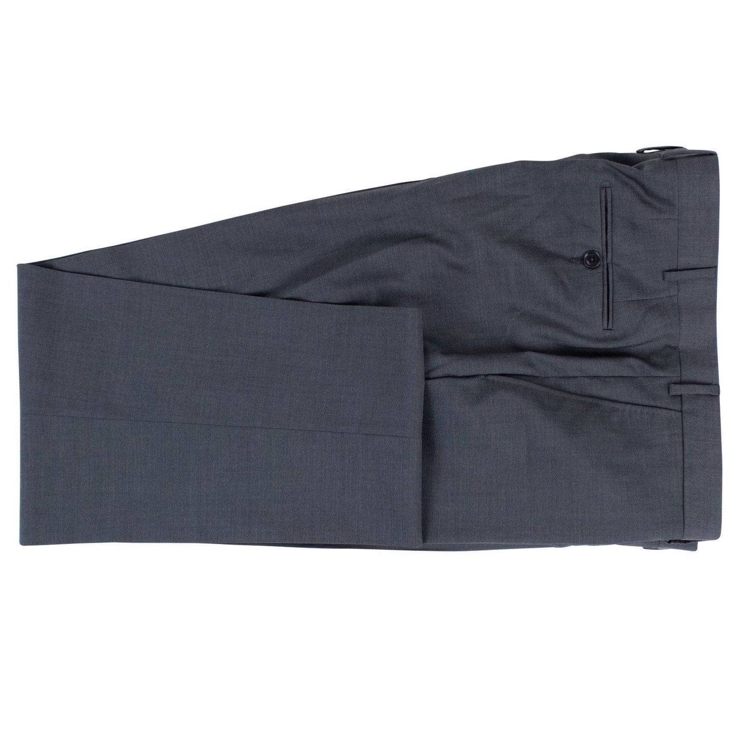 Wool Blend Two Button Solid Suit - Gray