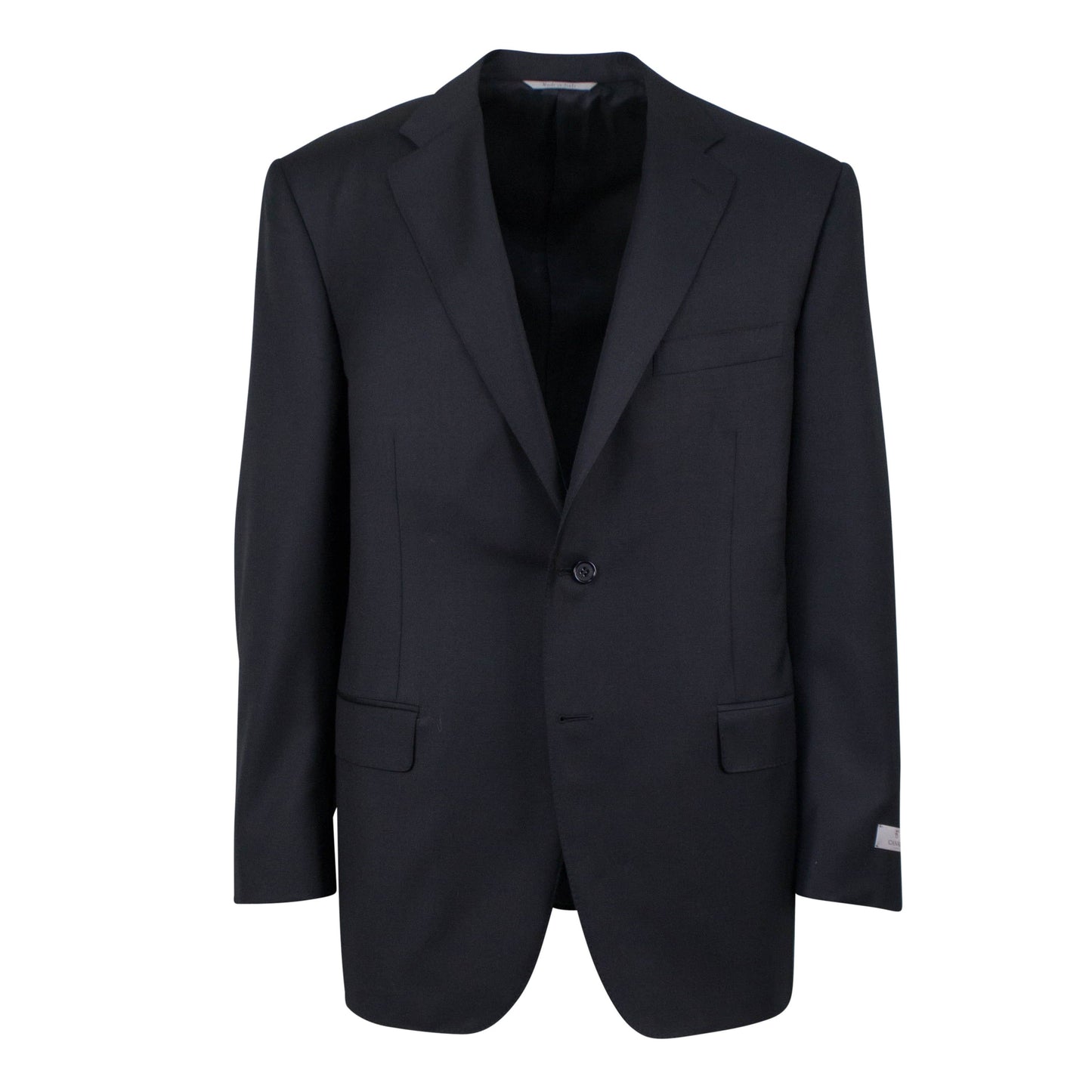 Wool 2 Button Slim/Trim Fit Suit - Black