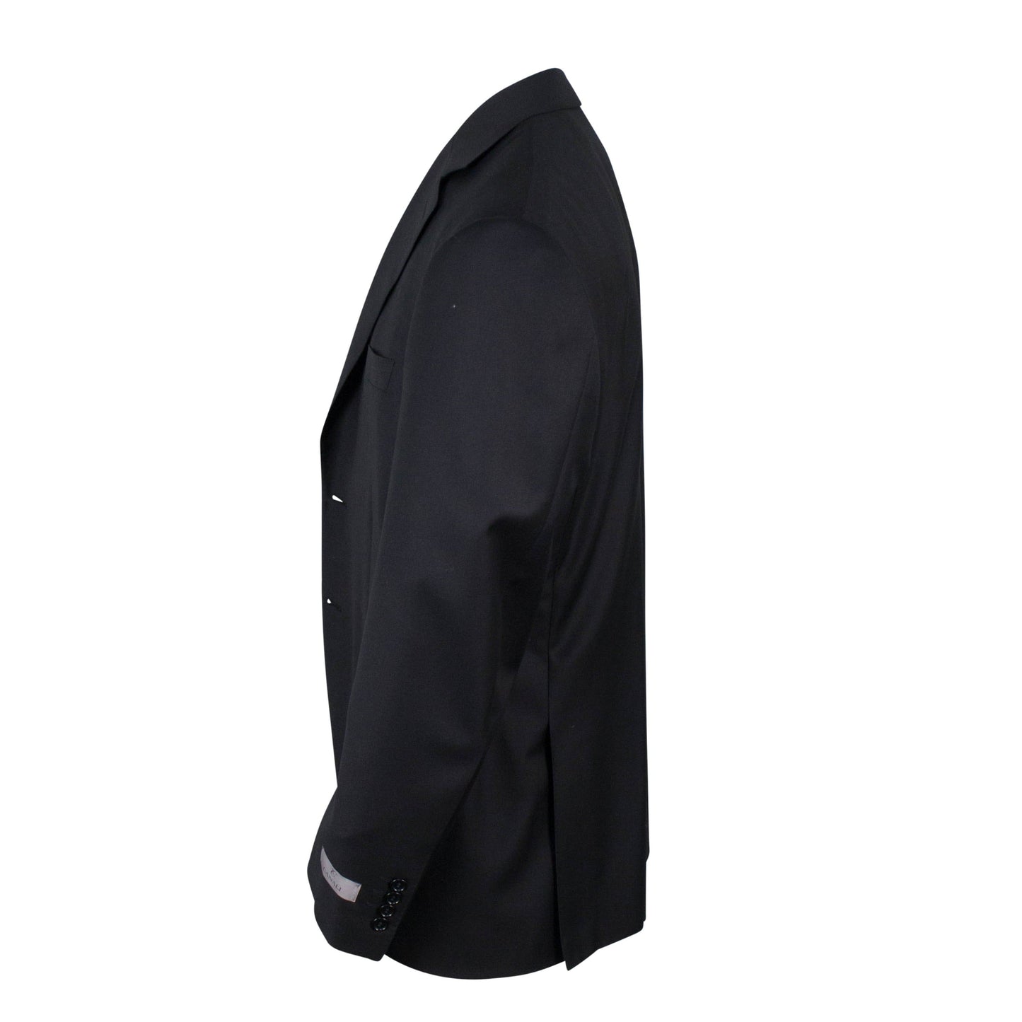 Wool 2 Button Slim/Trim Fit Suit - Black