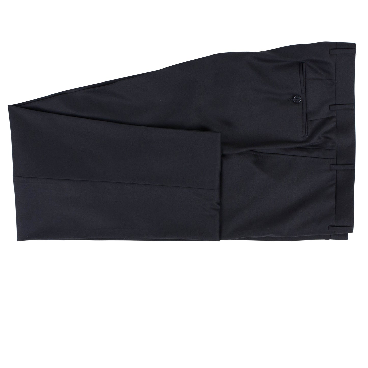 Wool 2 Button Slim/Trim Fit Suit - Black