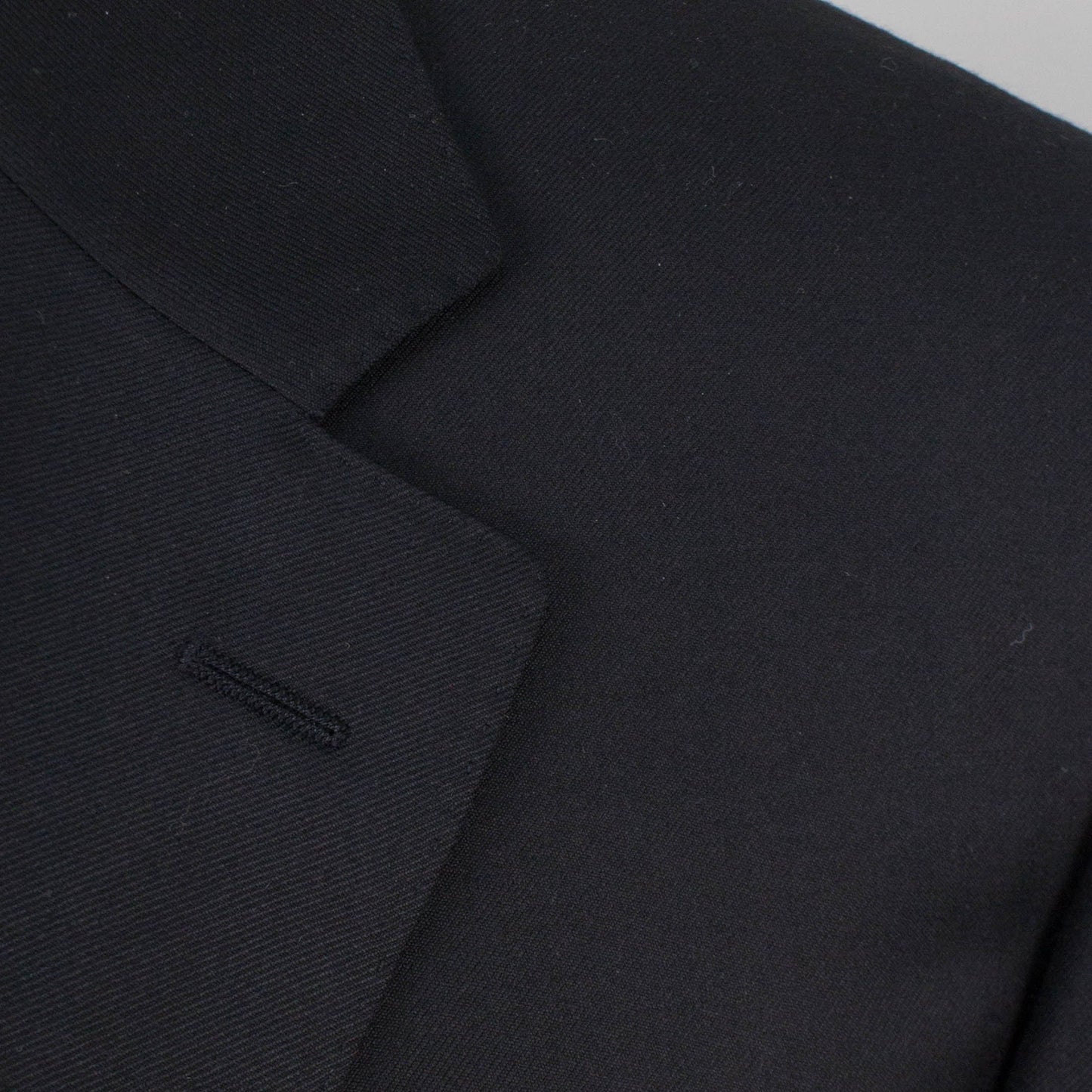 Wool 2 Button Slim/Trim Fit Suit - Black