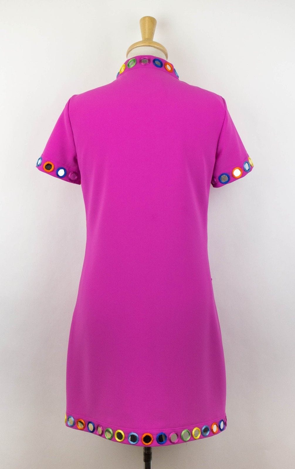 Moschino x Jeremy Scott Mirror Embellished T-Shirt Dress - Pink