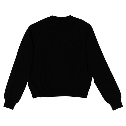 Wool Blend Reaper Knit Sweater - Black